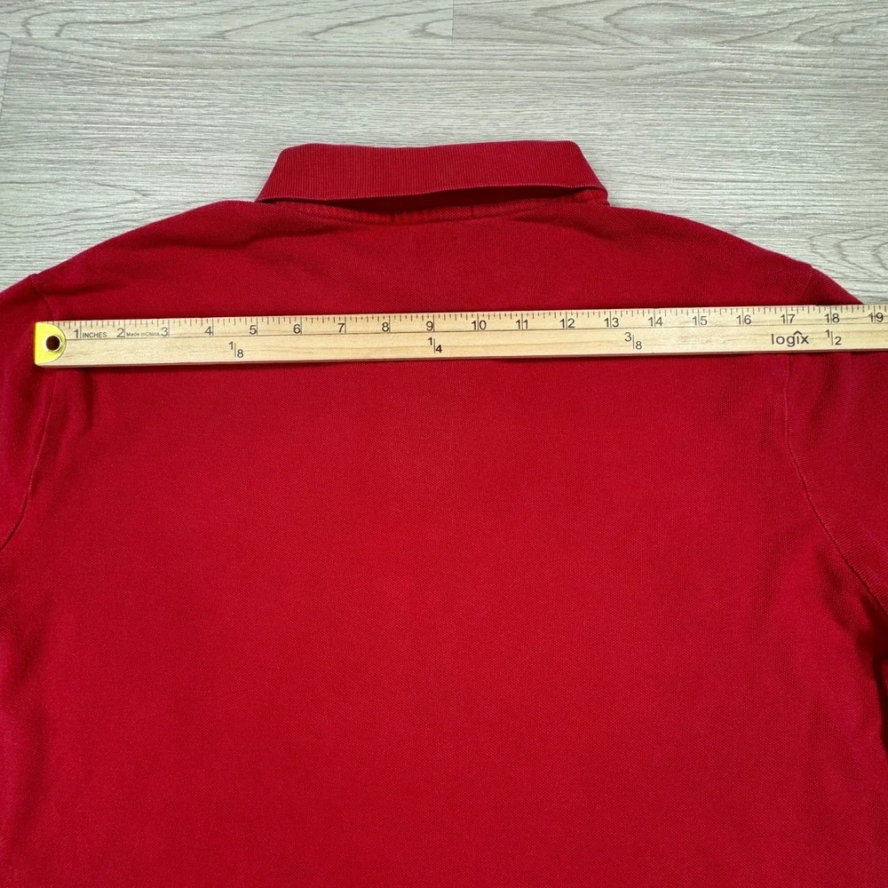 Polo Ralph Lauren Mens Polo Shirt Classic Fit Red Large Short Sleeve Cotton Golf
